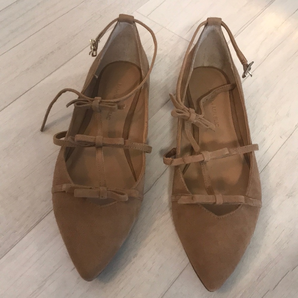 Suede Banana Republic flats